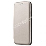 Чехол-книжка кожаный для Huawei P Smart (2019) (серый) Fashion Case