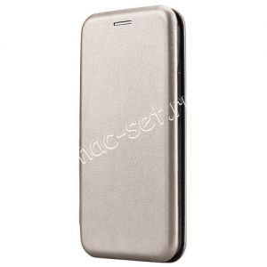 Чехол-книжка кожаный для Huawei P10 Lite (серый) Fashion Case