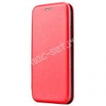 Чехол-книжка кожаный для Huawei Honor 7C Pro (красный) Fashion Case