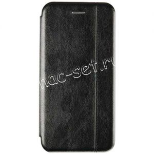 Чехол-книжка кожаный для Huawei Y5 Prime (2018) (черный) Retro Case