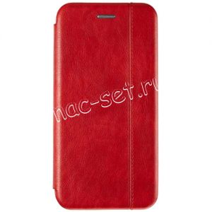 Чехол-книжка кожаный для Huawei P20 Lite (красный) Retro Case