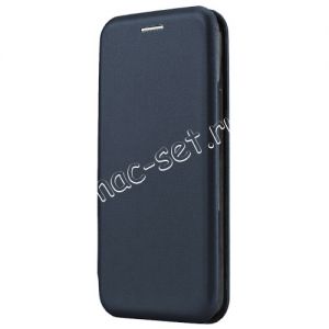 Чехол-книжка кожаный для Huawei Honor 9C (синий) Fashion Case