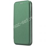 Чехол-книжка кожаный для Huawei P Smart (2019) (зеленый) Fashion Case