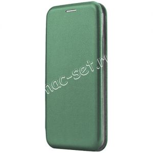 Чехол-книжка кожаный для Huawei P Smart (2019) (зеленый) Fashion Case