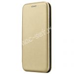 Чехол-книжка кожаный для Huawei Honor 7C Pro (золотистый) Fashion Case