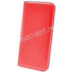 Чехол-книжка кожаный для HTC U Play (красный) Book Case New