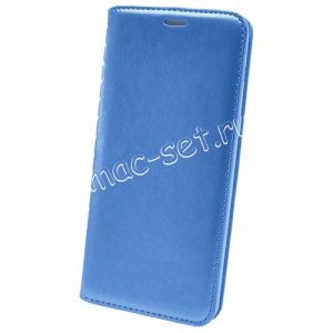 Чехол-книжка кожаный для Huawei P20 Pro (синий) Book Case New