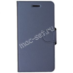 Чехол-книжка кожаный для Xiaomi Mi 10 Lite (синий) Book Type