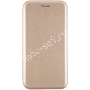 Чехол-книжка кожаный для Samsung Galaxy A31 A315 (золотистый) Unit