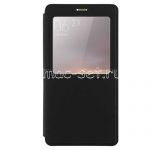Чехол-книжка для Meizu MX6 с окошком (черный) Book Case Time 