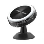 Автодержатель для телефона Borofone BH5 Platinum магнитный вращающийся (черный)