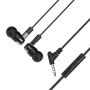 Гарнитура Hoco M52 Amazing Rhyme Universal Wired Earphones With Mic (черная)