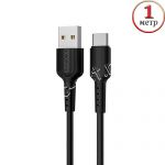Дата-кабель USB Type-C 1м Borofone BX16 Easy (черный)