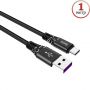 Дата-кабель USB Type-C 1м [плетеный] Hoco X22 (черный)