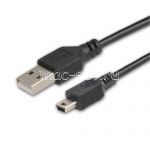 Дата-кабель miniUSB 1 метр (черный)