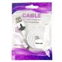 Дата-кабель microUSB 1м [плоский] Red Line Lite (белый)