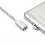 Дата-кабель USB Type-C 1м магнитный [плетеный] Red Line (золотистый)