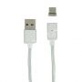 Дата-кабель USB Type-C 1м магнитный [плетеный] Red Line (серебристый)