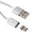 Дата-кабель USB Type-C 1м магнитный [плетеный] Red Line (серебристый)