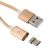 Дата-кабель USB Type-C 1м магнитный [плетеный] Red Line (золотистый)