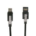 Дата-кабель microUSB 1м [плетеный] Red Line Rare (черный)