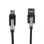 Дата-кабель microUSB 1м [плетеный] Red Line Rare (черный)