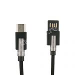Дата-кабель USB Type-C 1м [плетеный] Red Line Rare (черный)