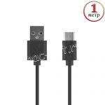 Дата-кабель USB Type-C 1м Red Line (черный)
