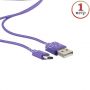 Дата-кабель USB Type-C 1м Red Line (фиолетовый)