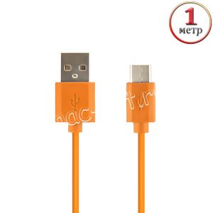 Дата-кабель USB Type-C 1м Red Line (оранжевый)