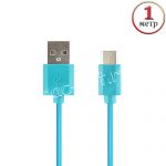 Дата-кабель USB Type-C 1м Red Line (синий)