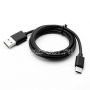 Дата-кабель USB Type-C (черный 1м)