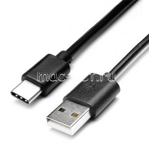 Дата-кабель USB Type-C (черный 1м)