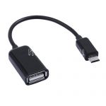 Кабель-переходник microUSB 5 pin - USB OTG (черный)