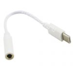 Кабель-переходник для наушников Jack 3.5мм - USB Type-C (белый)