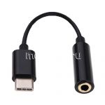 Кабель-переходник для наушников Jack 3.5мм - USB Type-C (черный)