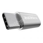 Переходник microUSB - USB Type-C (серебристый) Borofone BV4