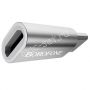 Переходник microUSB - USB Type-C (серебристый) Borofone BV4