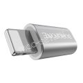 Переходник microUSB - Apple Lightning (серебристый) Borofone BV5