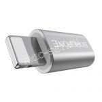 Переходник microUSB - Apple Lightning (серебристый) Borofone BV5
