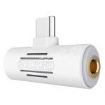 Переходник USB Type-C - Jack 3.5мм + USB Type-C (белый) Borofone BV8