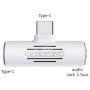 Переходник тройник USB Type-C - Jack 3.5 - Type-C