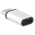 Переходник microUSB - USB Type-C (серебристый) Red Line