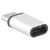 Переходник microUSB - USB Type-C (серебристый) Red Line