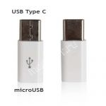 Переходник microUSB - USB Type-C (белый)