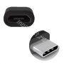 Переходник microUSB - USB Type-C (черный) Red Line