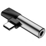 Переходник USB Type-C - Jack 3.5мм + USB Type-C (серебристый) Baseus CATL41-S1