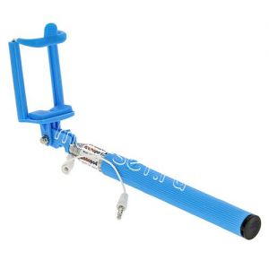Монопод для селфи Selfie Stick AUX (голубой)
