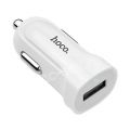Автомобильное зарядное устройство 1xUSB 1500mA Hoco Z2 (белое)