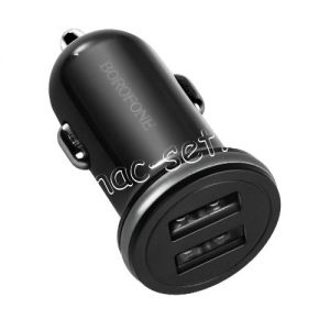 Автомобильное зарядное устройство 2xUSB 2100mA Borofone BZ5 CarPal (черное)